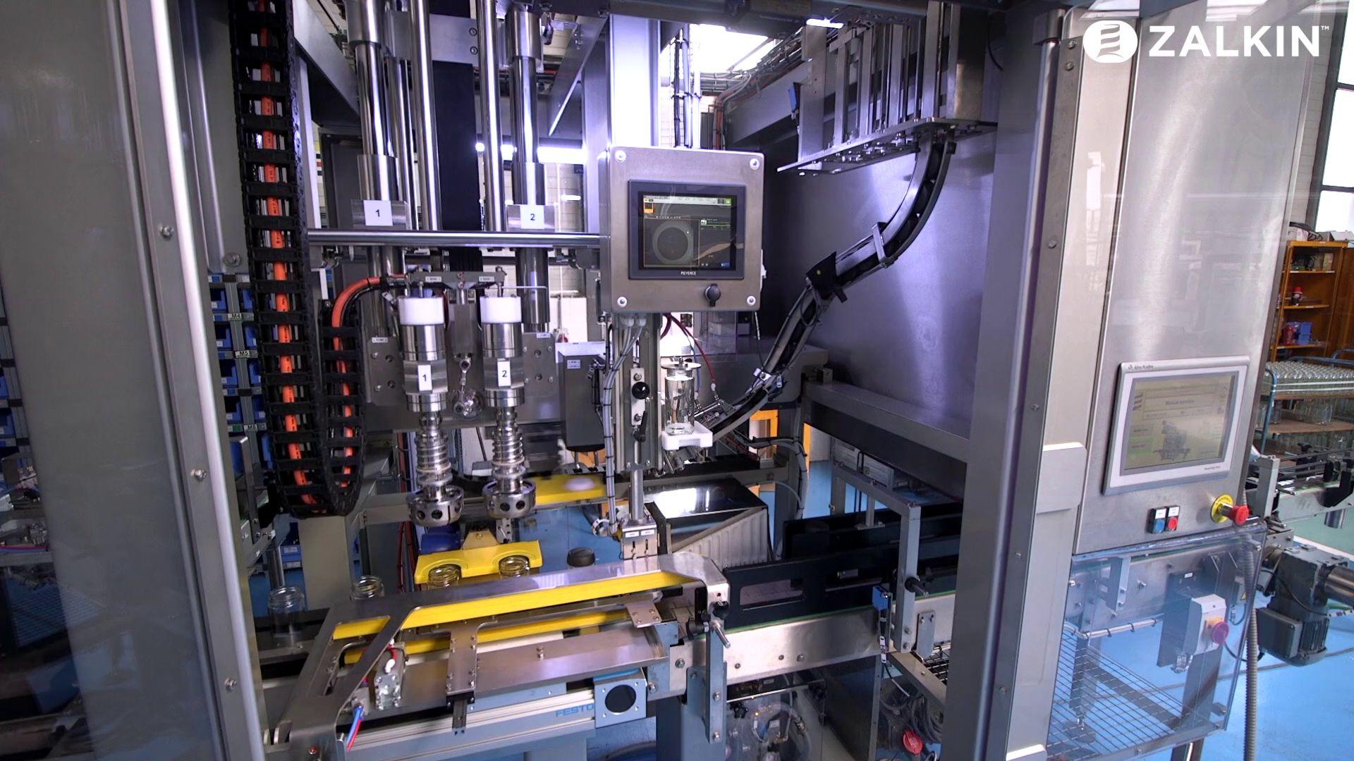 Zalkin Inline Screw-On Capper - Capping Plastic Caps On Jars | Zalkin